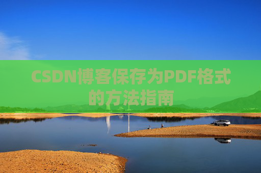 CSDN博客保存为PDF格式的方法指南